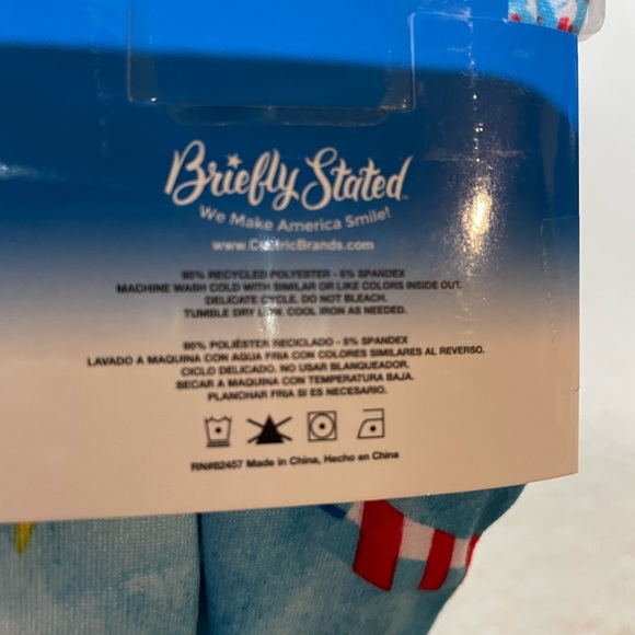 🆕 Briefly Stated Americana Party Sleep Jogger Pajama Pant PJs - Picture 3 of 5